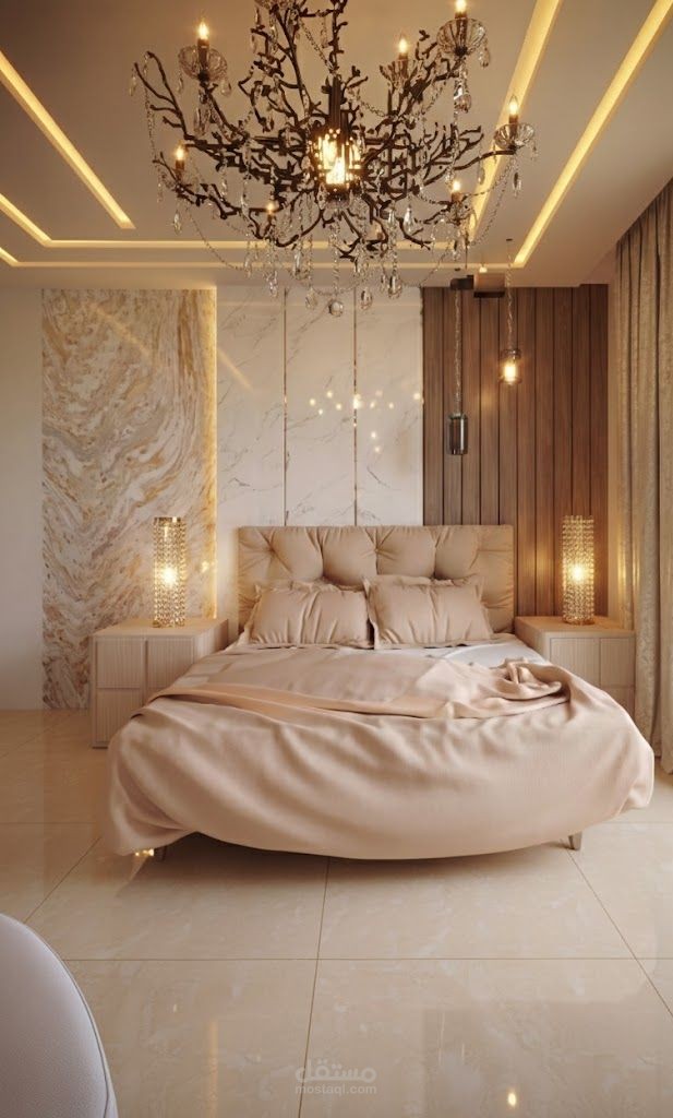 غرفة نوم "ماستر" بنمط نيومودرن (Neo-Modern)