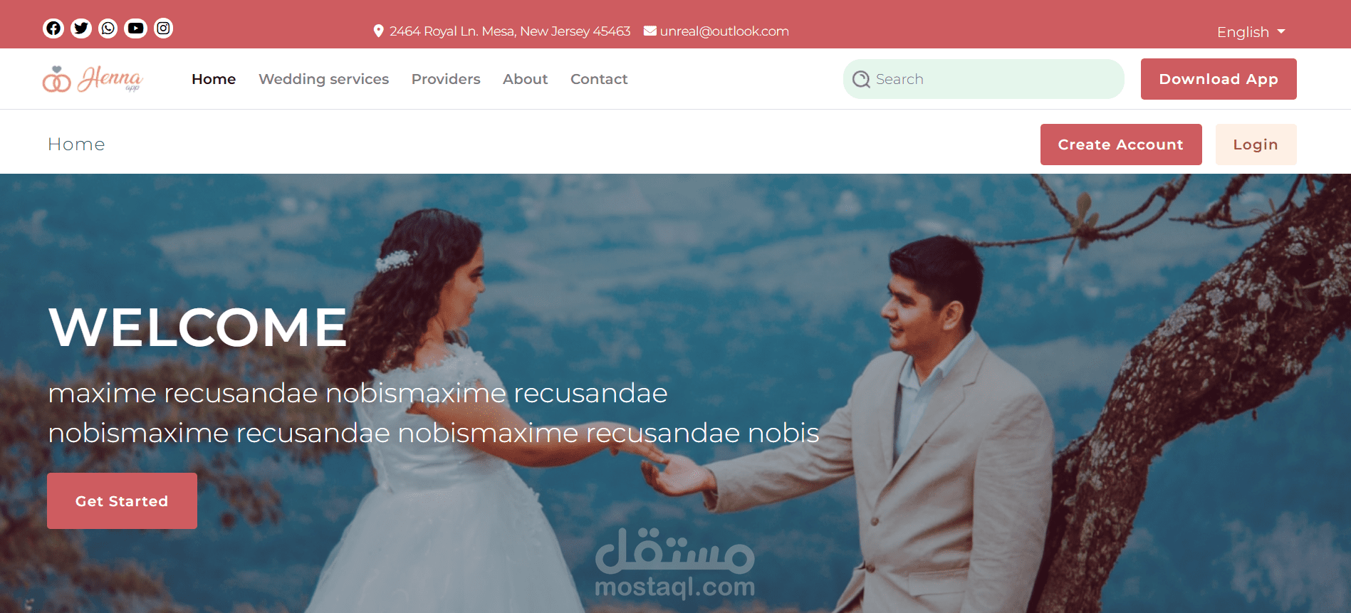 wedding site