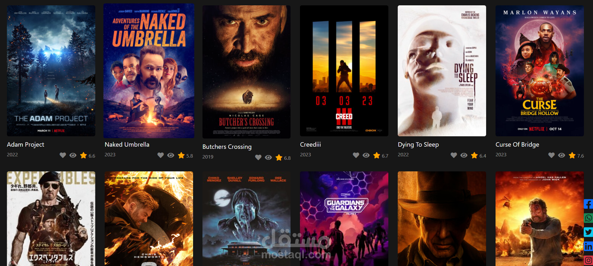 Movie Listing Website