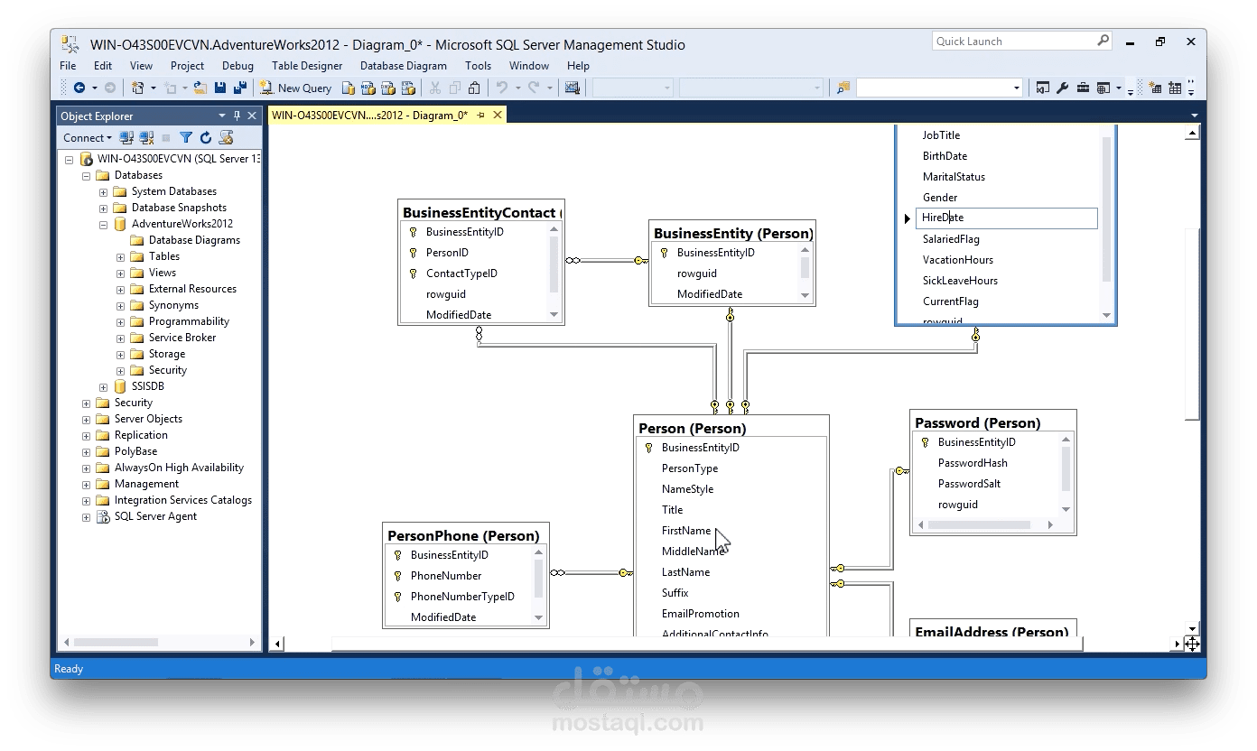 تصميم قاعدة بيانات احترافية باستخدام SQL Server