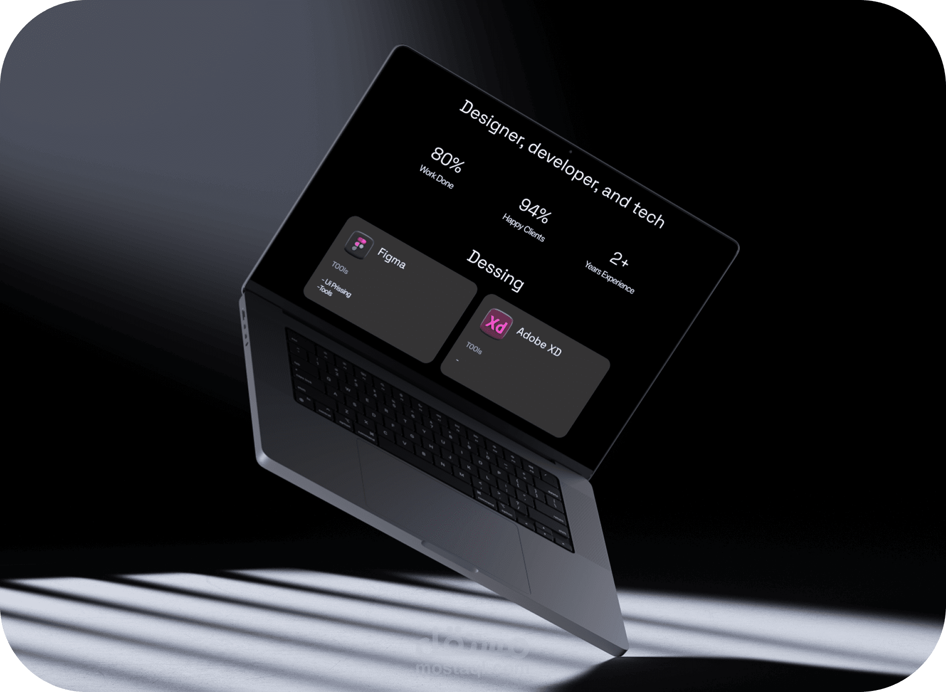 تصميم و تطوير موقع شخصي(portfolio)