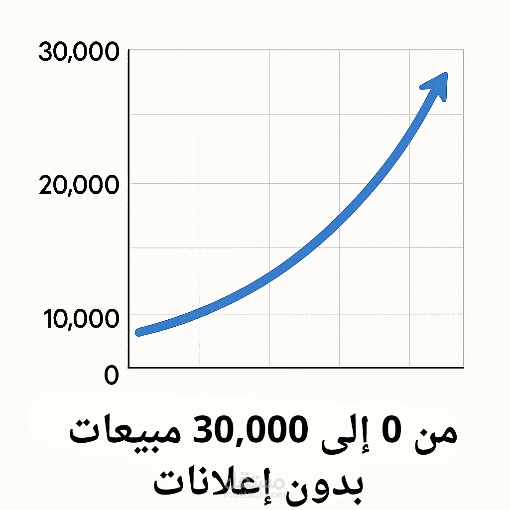 من 0 إلى 30,000 مبيعات – بدون إعلانات | دراسة حالة من السوق الفلسطيني
