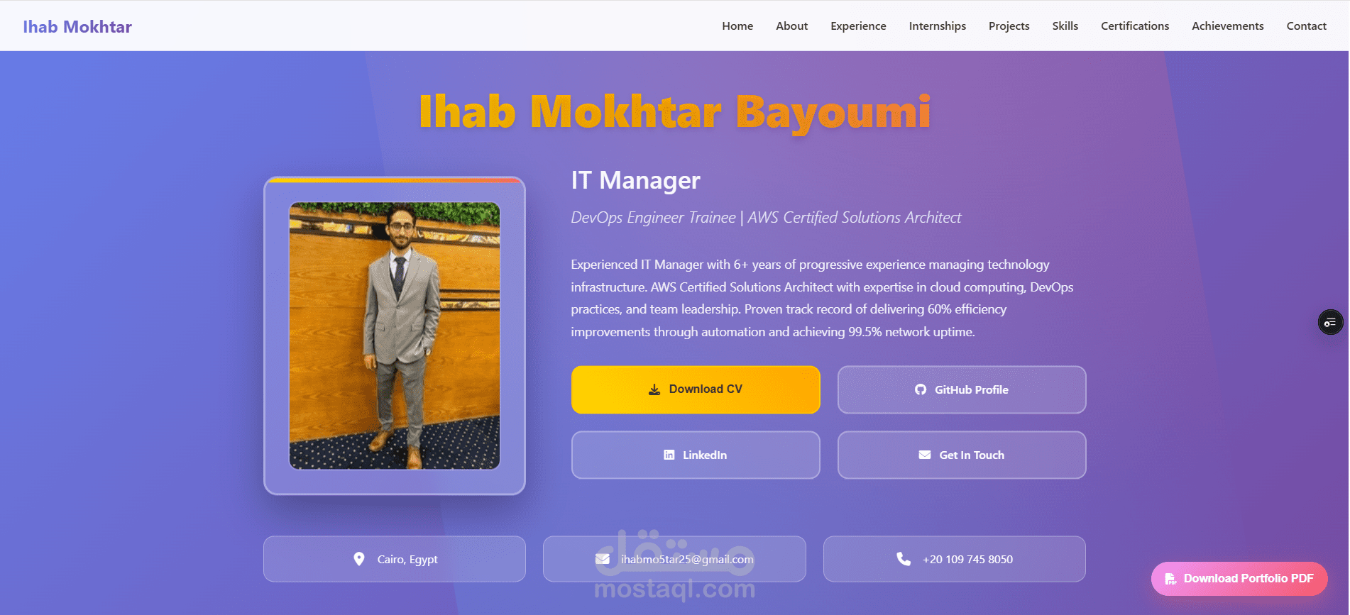 A website Portfolio