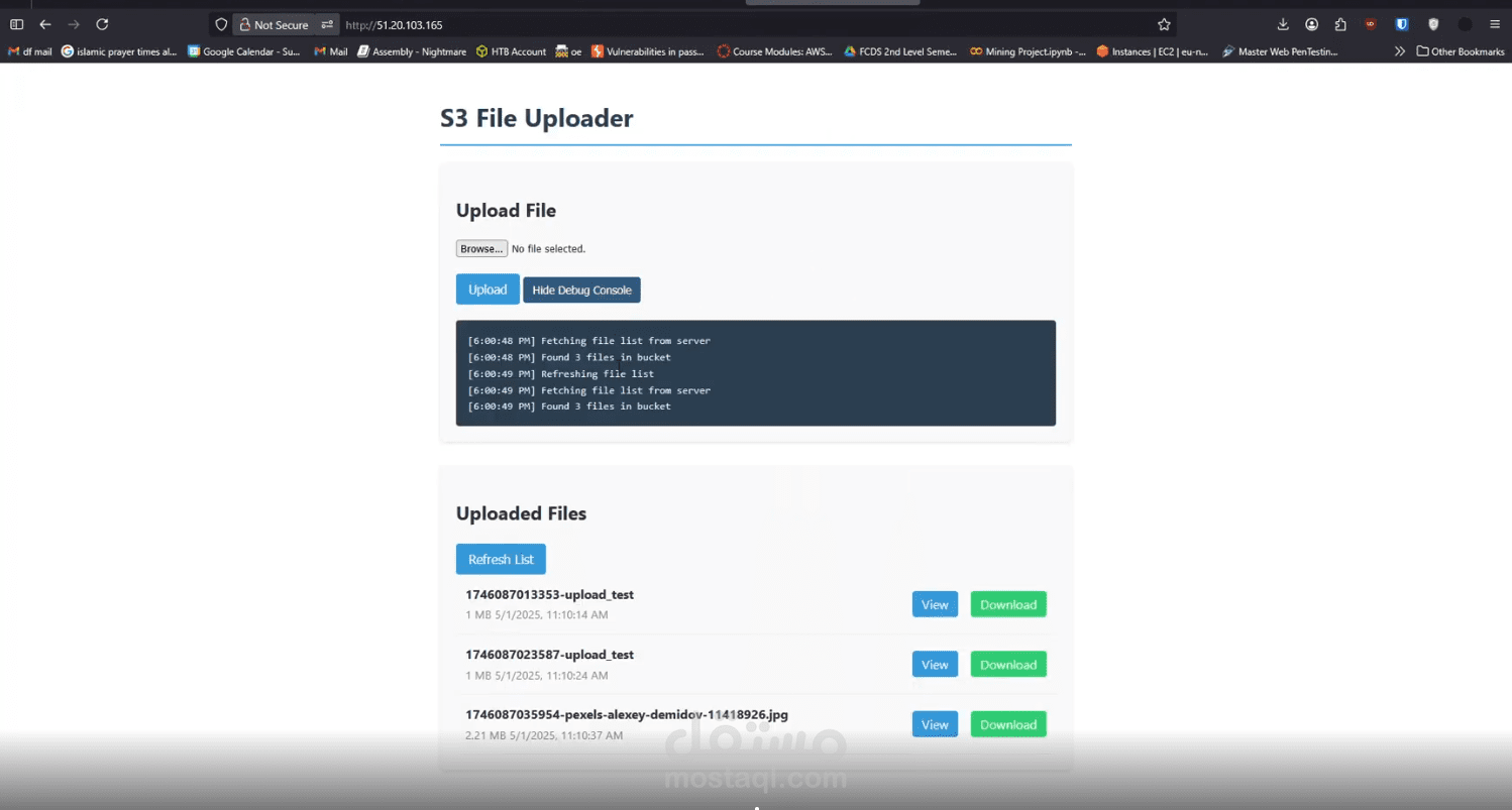 موقع لمشاركة الملفات قائم على السحابة (Cloud-Based File Sharing Website)