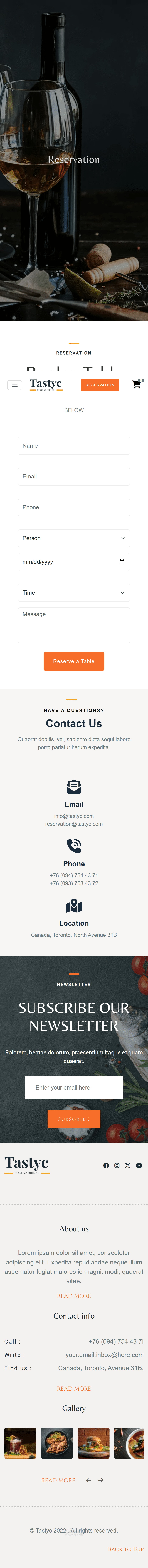 seafood resturant