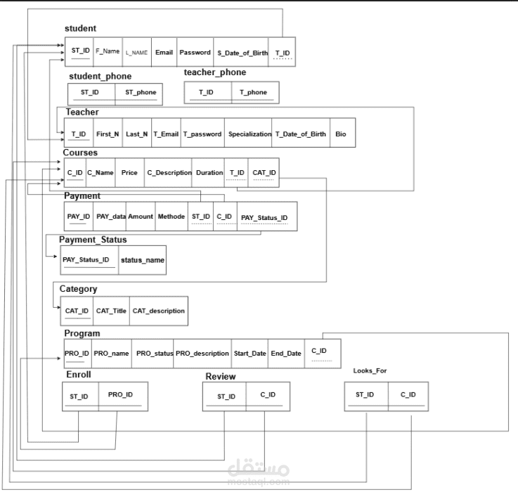database schema