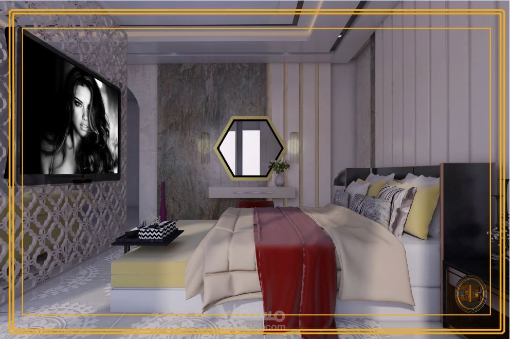 تصميم  لغرفة نوم رئيسية  (عمان)