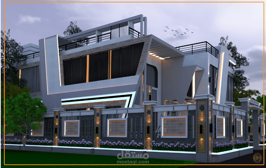 تصميم واجهه خارجية  (عمان)