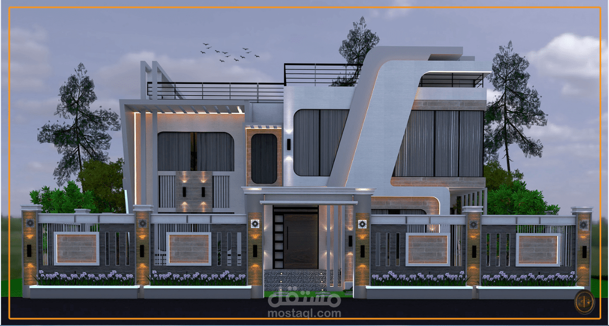 تصميم واجهه خارجية  (عمان)