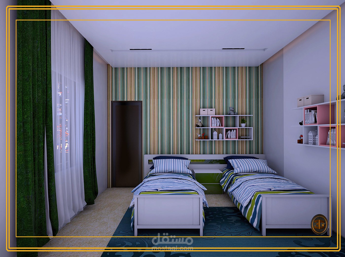 تصميم غرفة اطفال اولاد (السعودية)