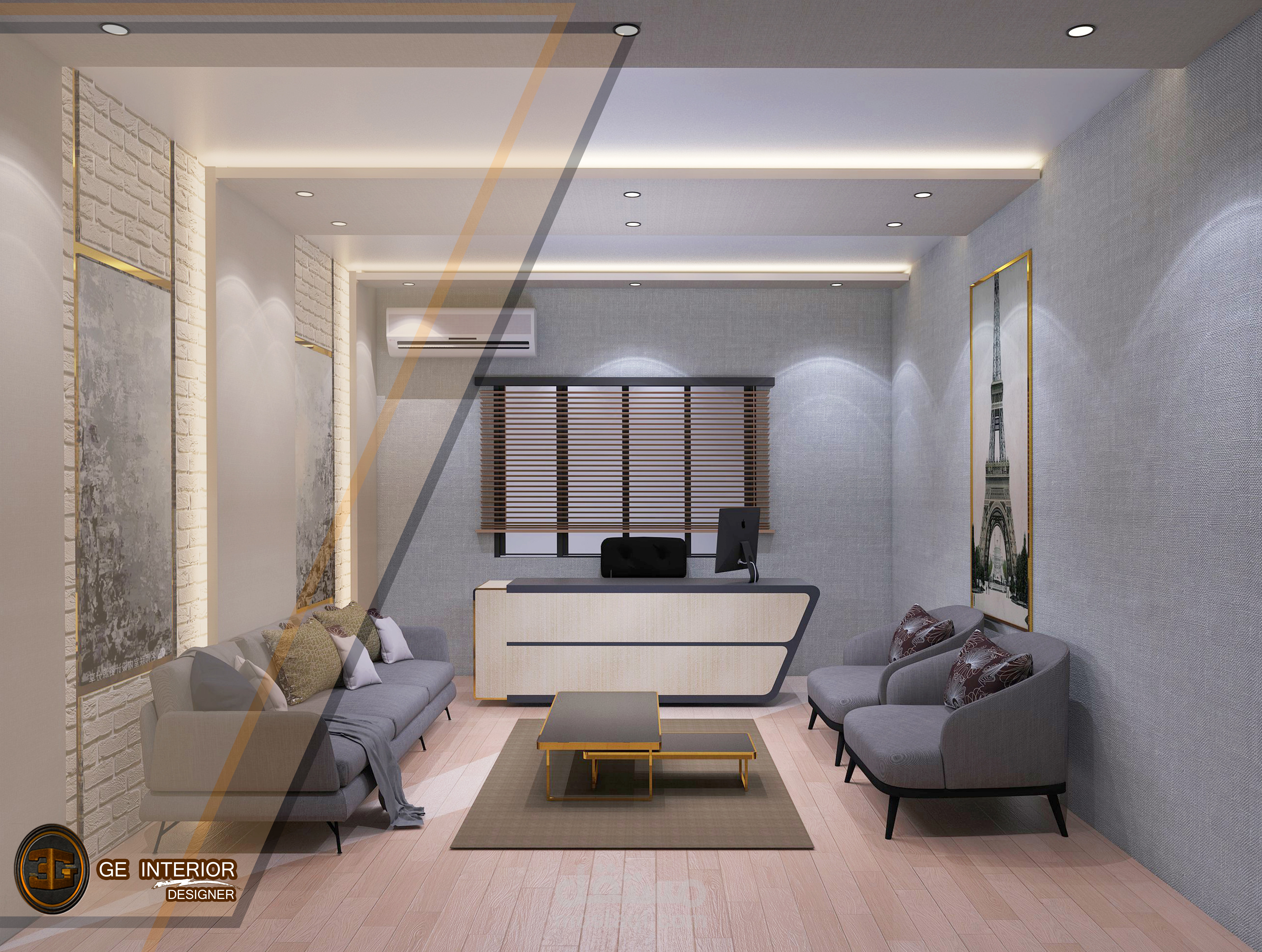 تصميم داخلى لمكتب استقبال (السعودية)