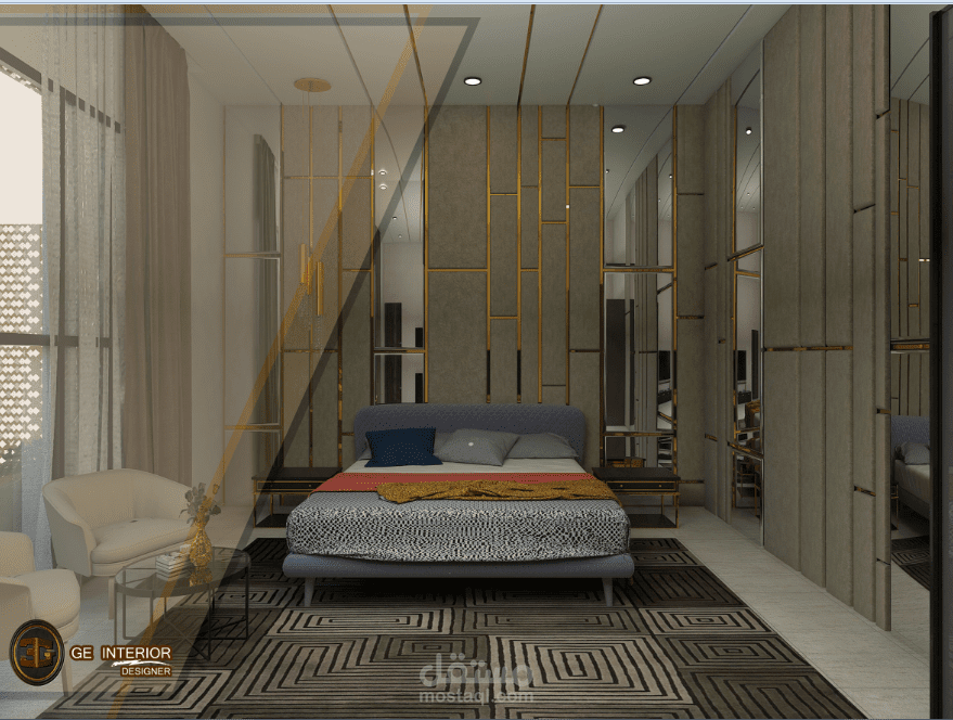 تصميم غرفة نوم رئيسية (السعودية)