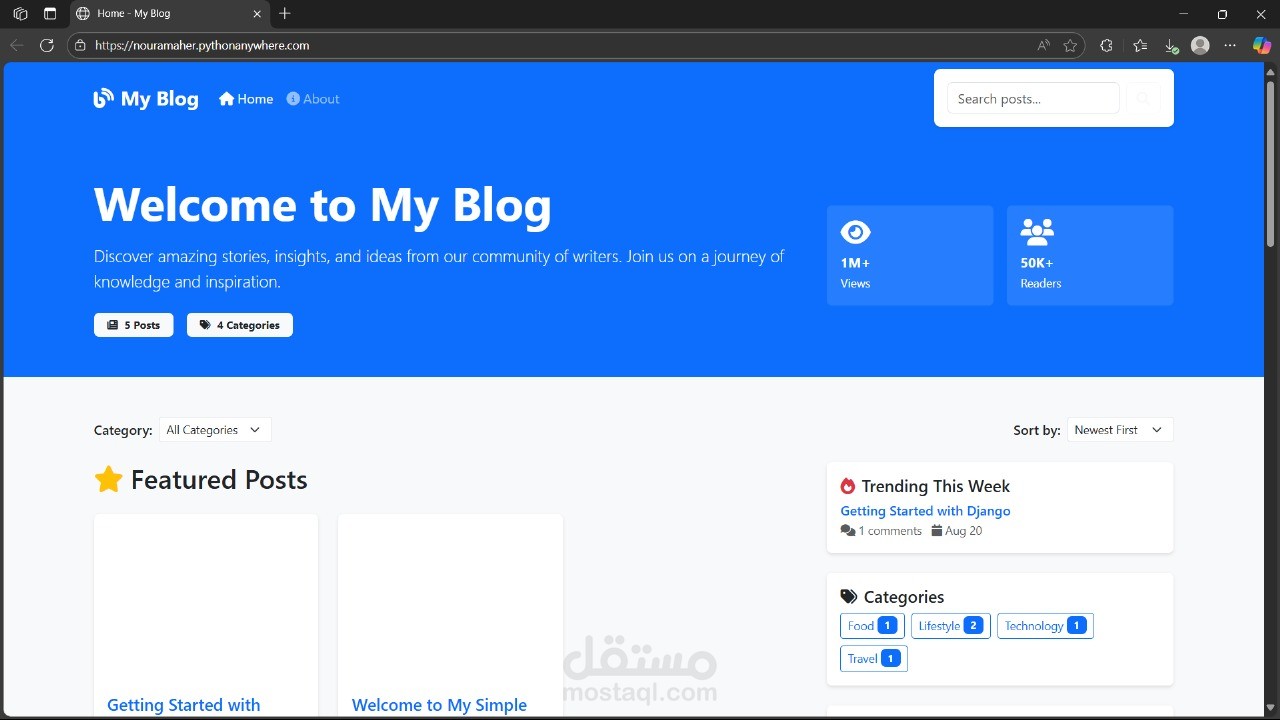 Django Blog - A Full-stack Web Development Project