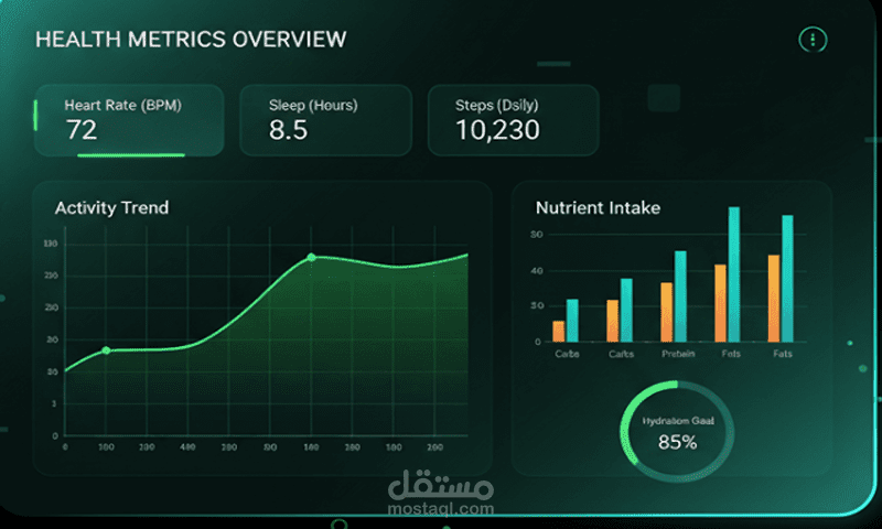 Health Metrices  Dashboard