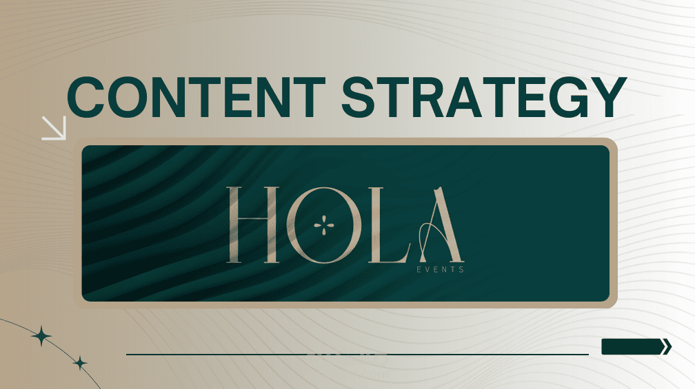 استراتيجية محتوى وتسويق لشركة Hola Events