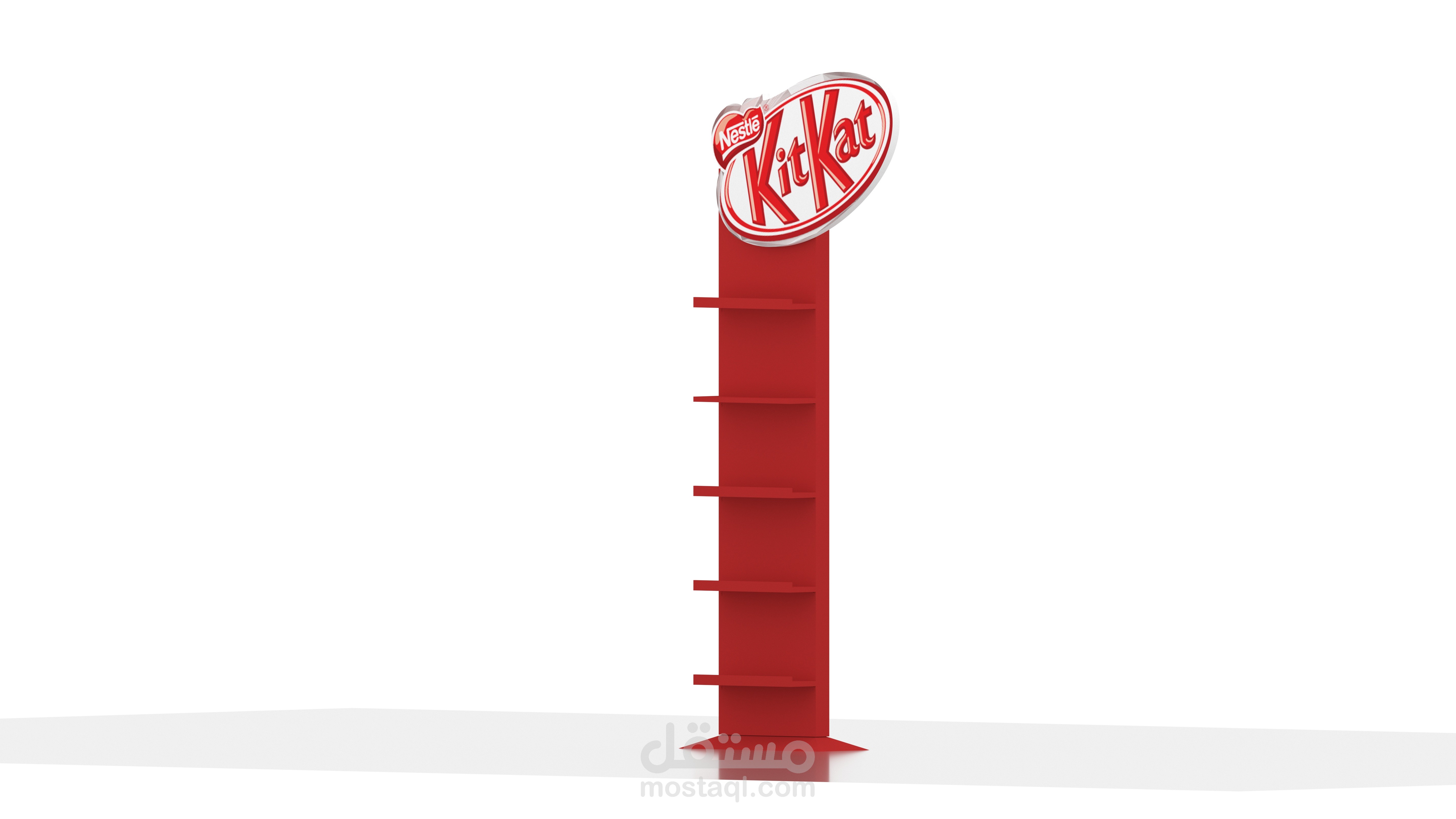 تصميم ستاند عرض منتجات خاص بشركة KitKat