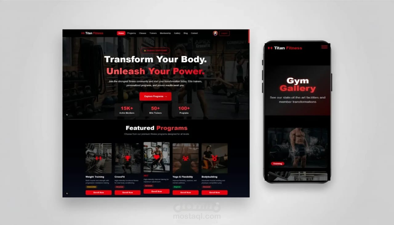 منصة إدارة نادي رياضي احترافية | نظام اشتراكات + مدربين + SEO جاهز