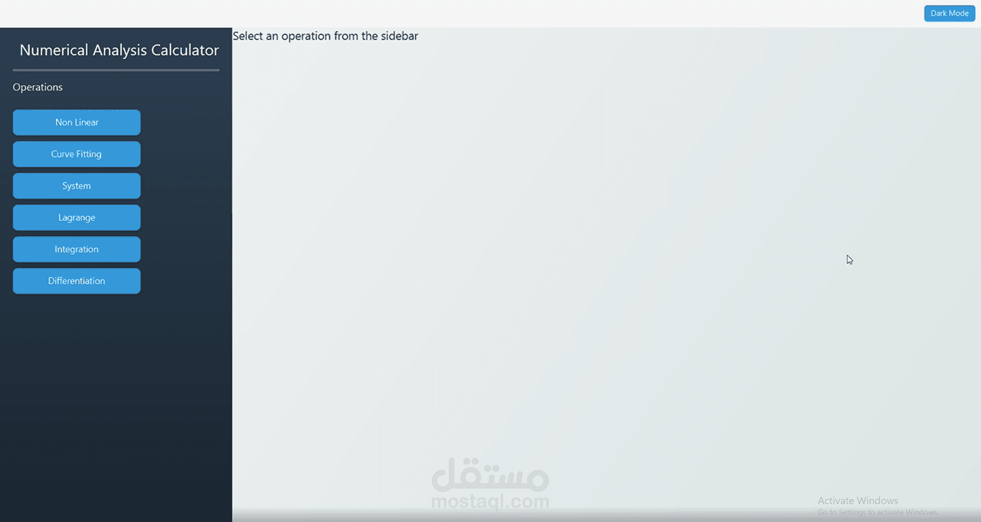 Numerical analysis calculator