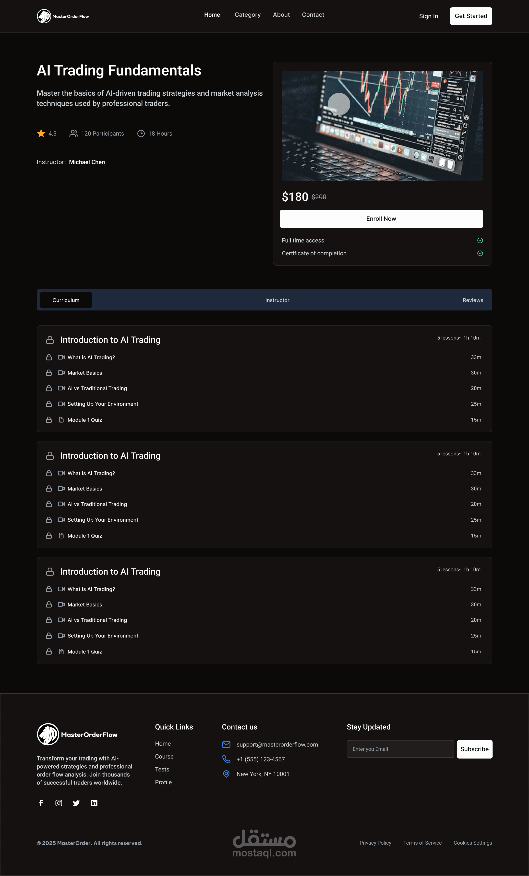 Master Order Flow