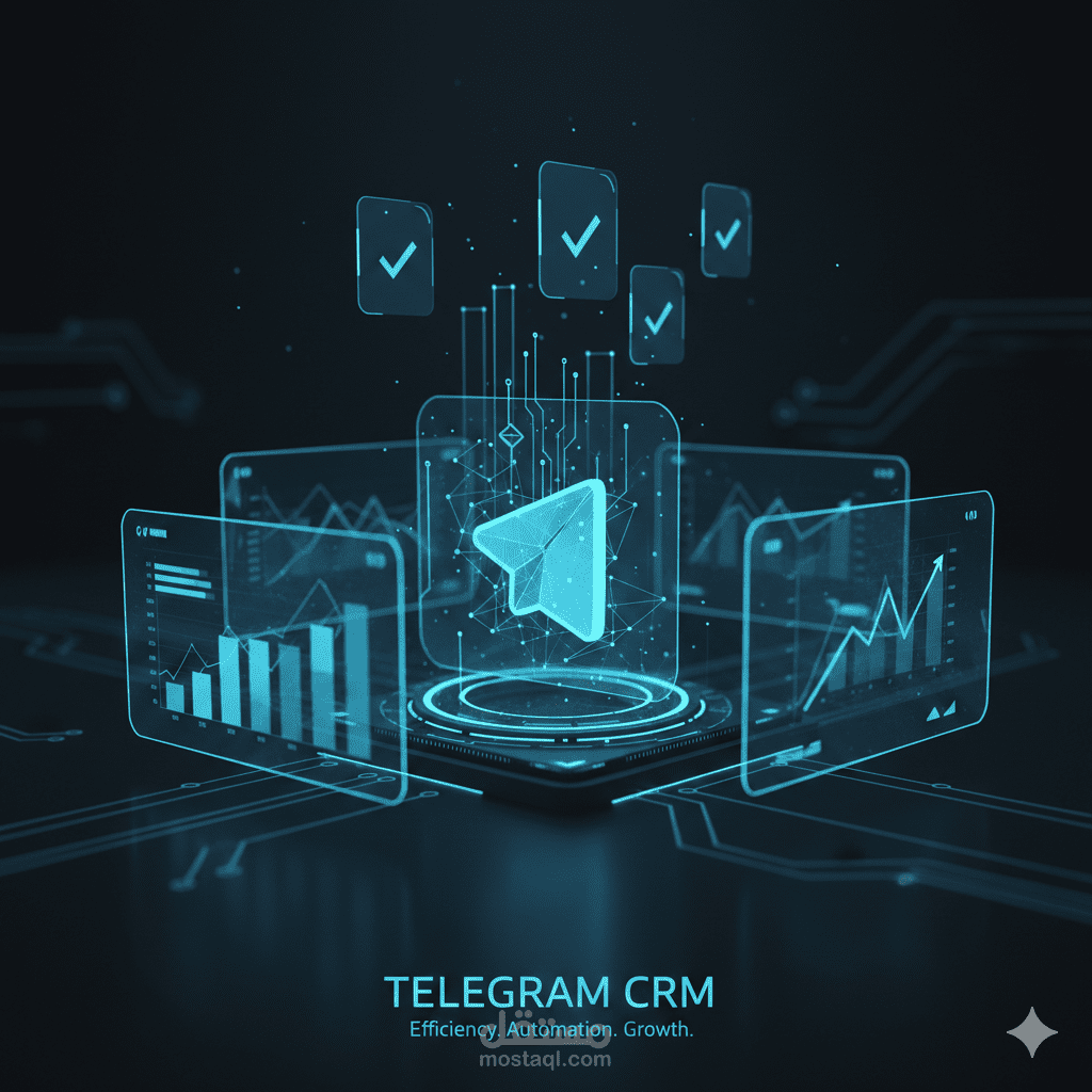 نظام إدارة علاقات العملاء والدعم الفني المتكامل عبر تيليجرام