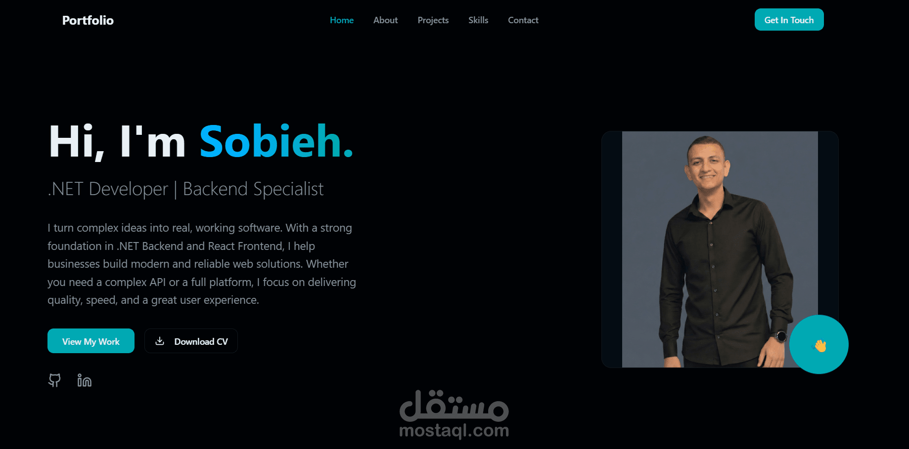 معرض الأعمال (Portfolio): هندسة وتطوير حلول ويب متكاملة | .NET & React