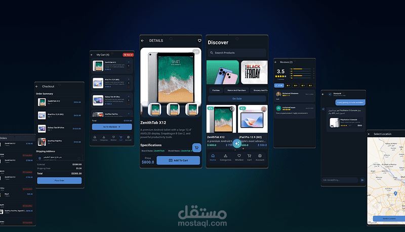 Storza Flutter e-commerce app