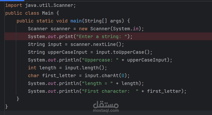 simple task by java