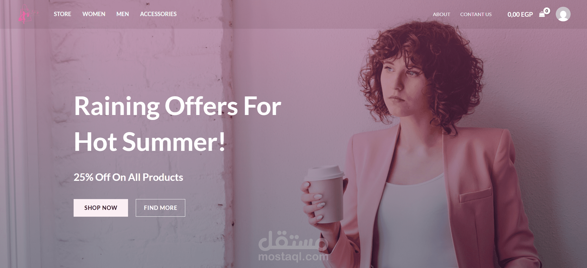 تصميم متجر إلكتروني (WooCommerce )