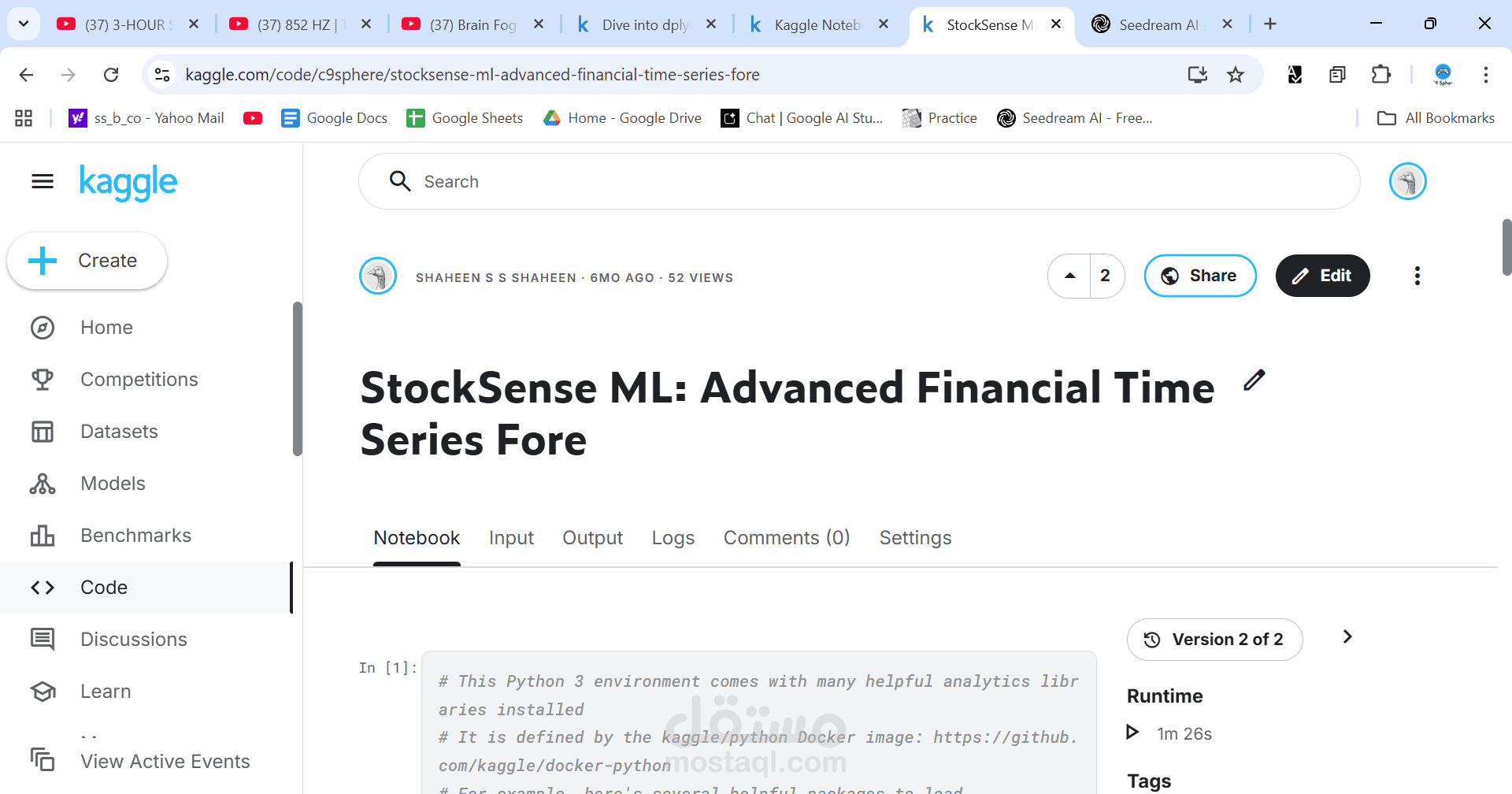 StockSense ML: Advanced Financial Time Series Forecast