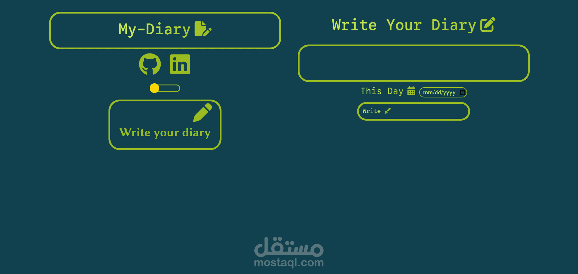 Diary (اليوميات - ملاحظات)