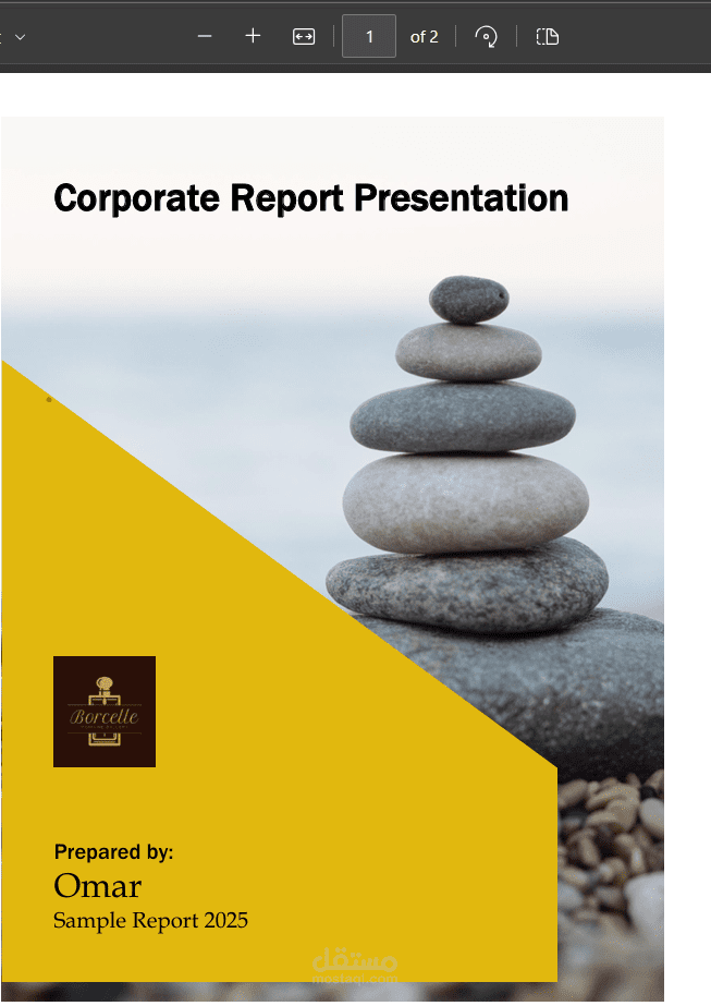 Perfume Product Report -Professional Word Document