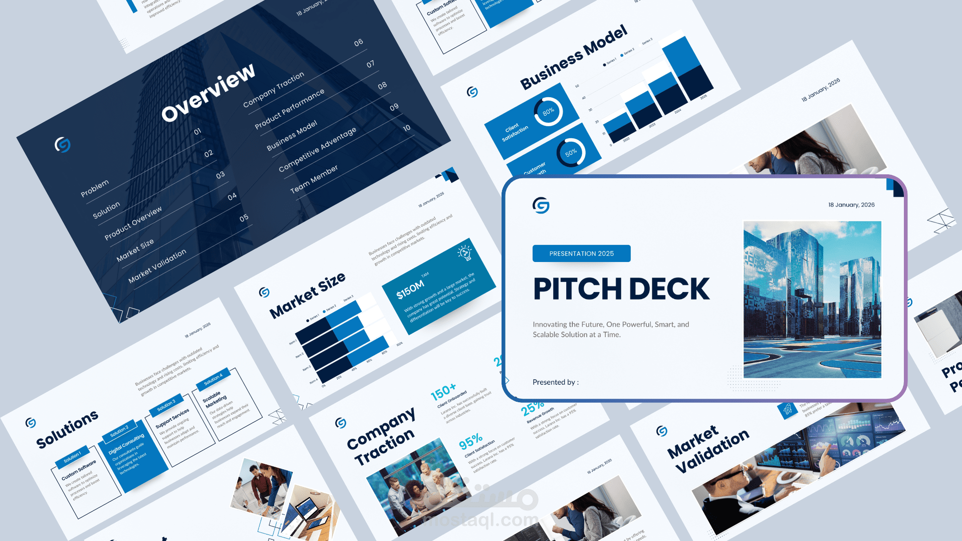 تصميم العروض التقديمية Pitch Deck