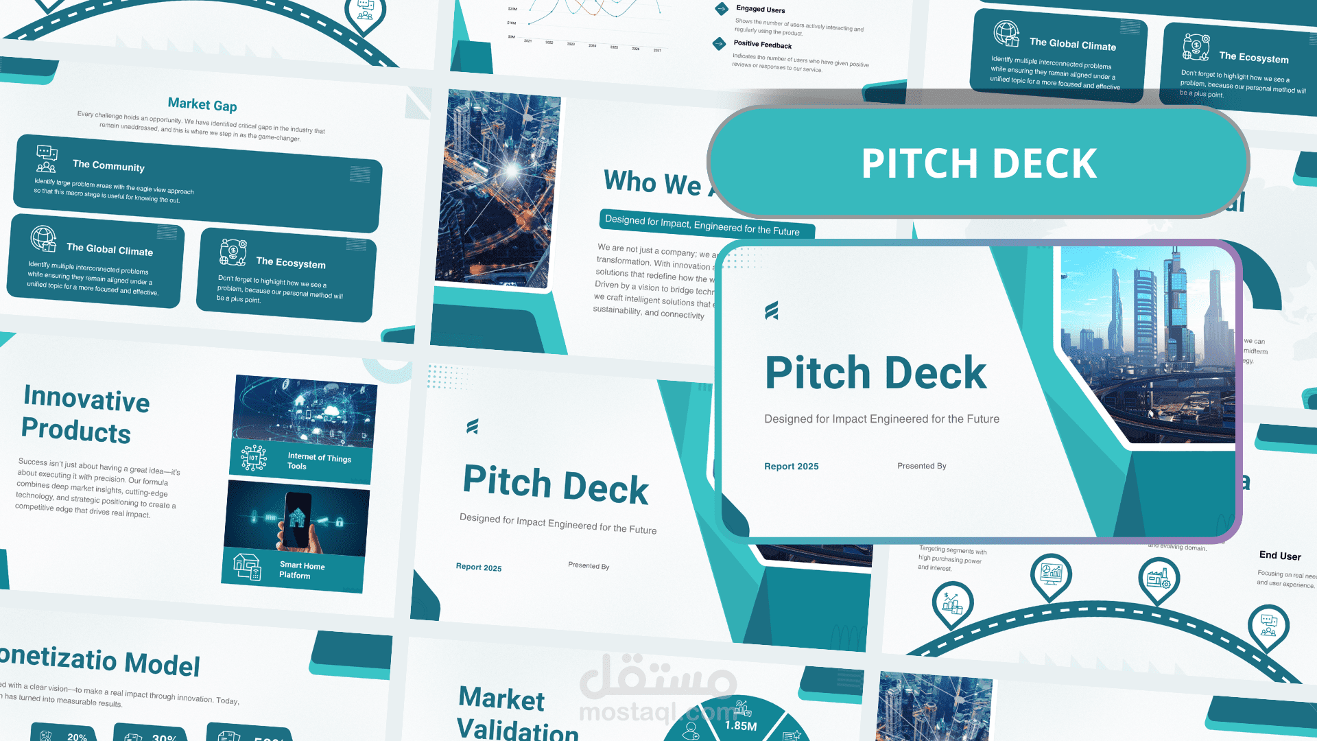 تصميم العروض التقديمية Pitch Deck