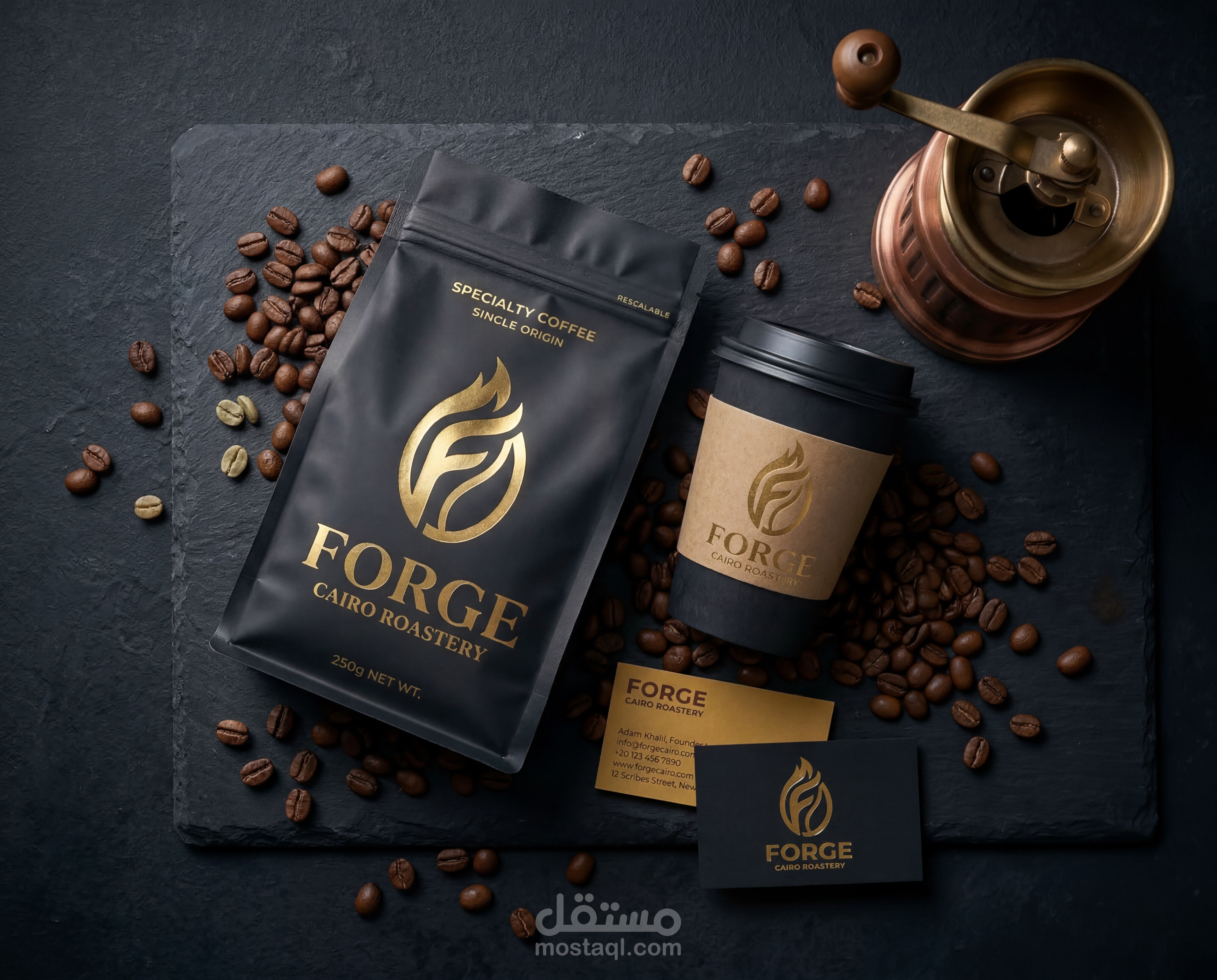 FORGE Cairo Roastery — Brand Identity