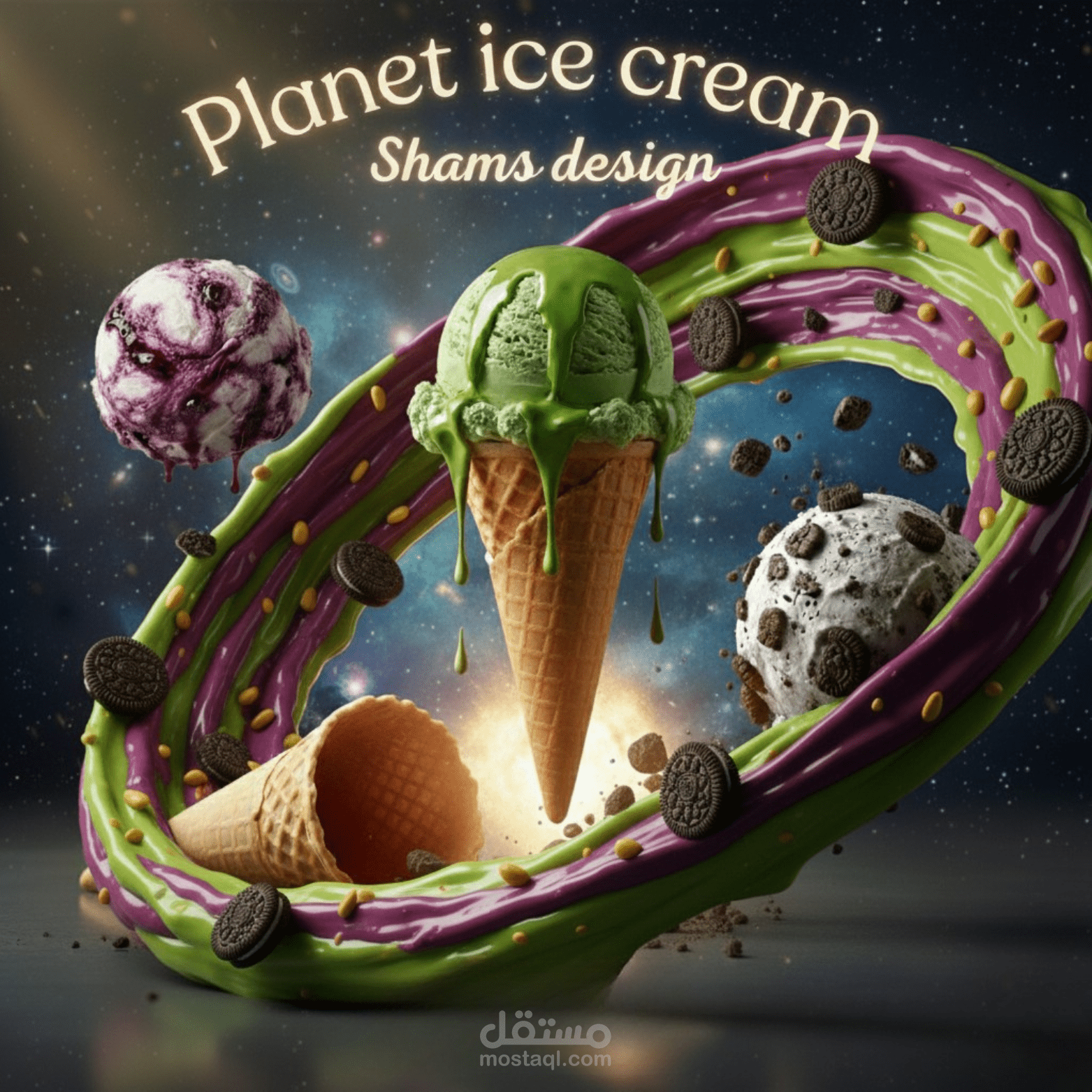 اعلان planet ice cream