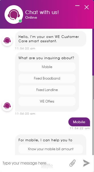 Telecom Customer Service Chatbot - شات بوت خدمة العملاء