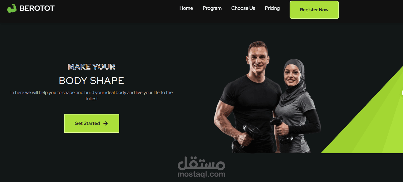 تصميم وبرمجة موقع جيم احترافي ومتجاوب
