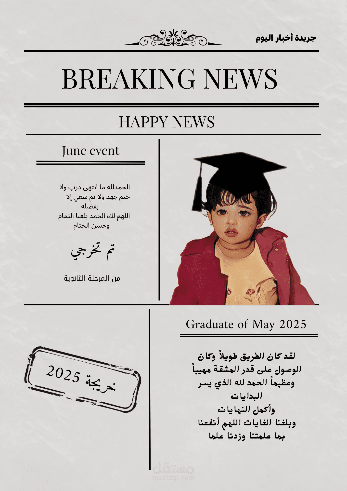 جريدة تخرج