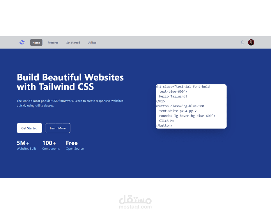 Tailwind (Landing page)