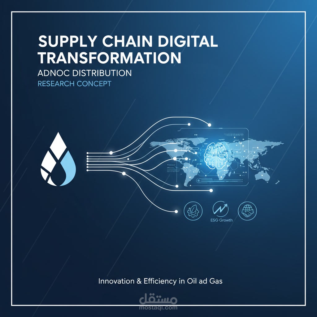إعداد دراسة حالة أكاديمية متقدمة عن Supply Chain Management والتحول الرقمي – ADNOC Distribution