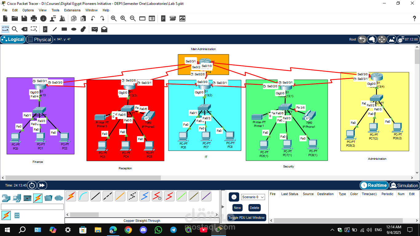 Full Network System Using Packet Tracer