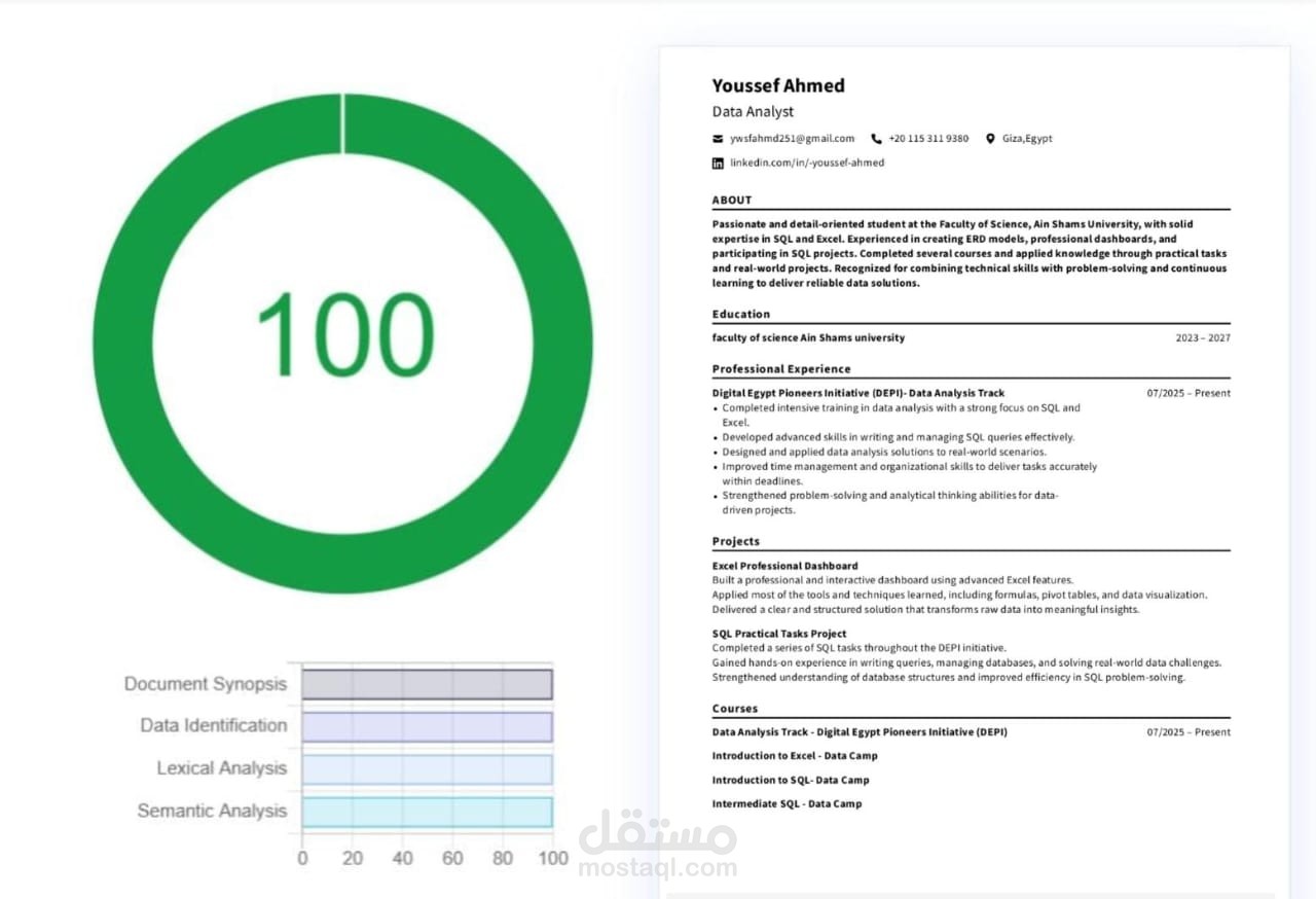 صناعه CV مطابق لمعايير ال ATS