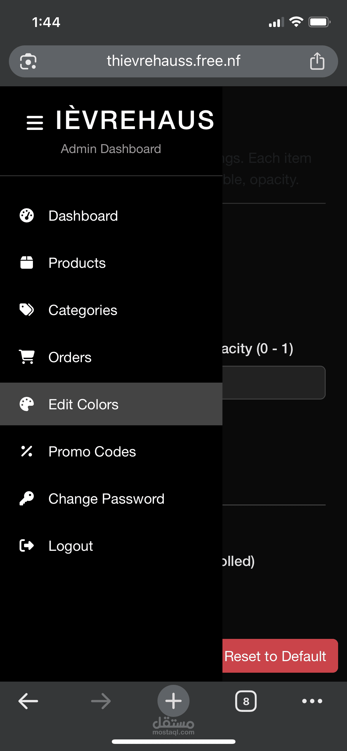 e-commerce website