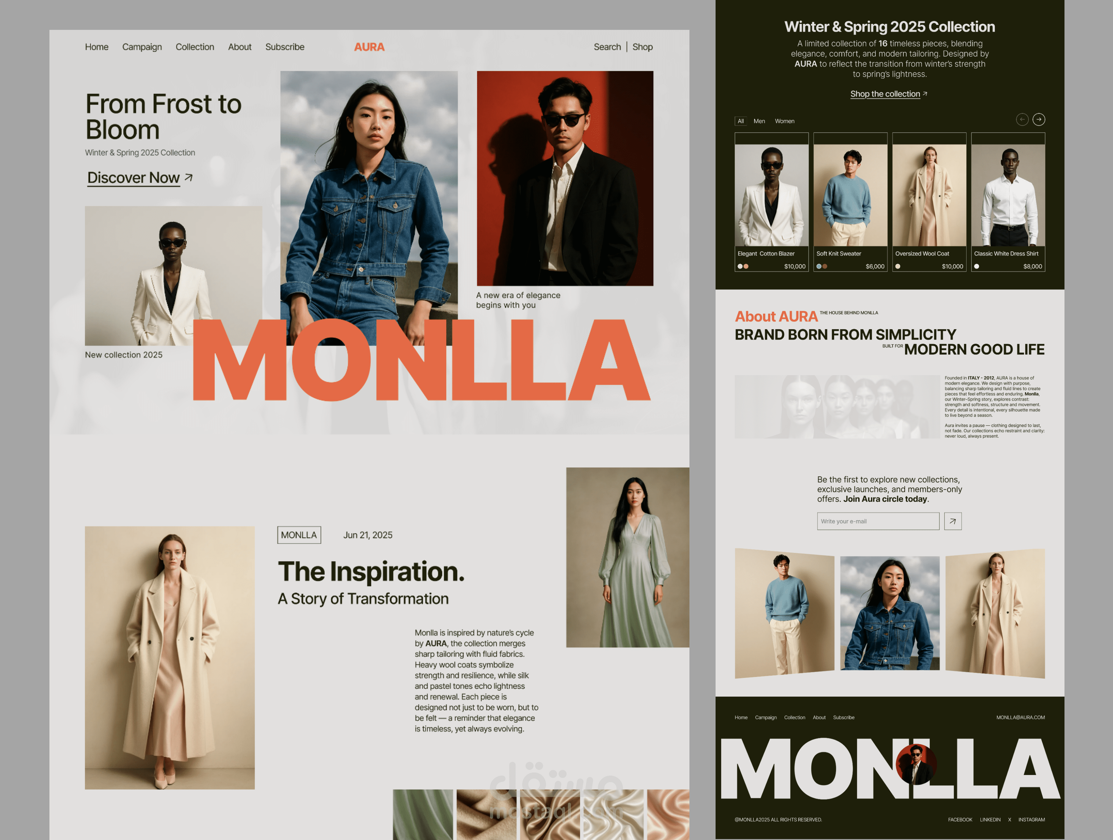 صفحة هبوط للموضة