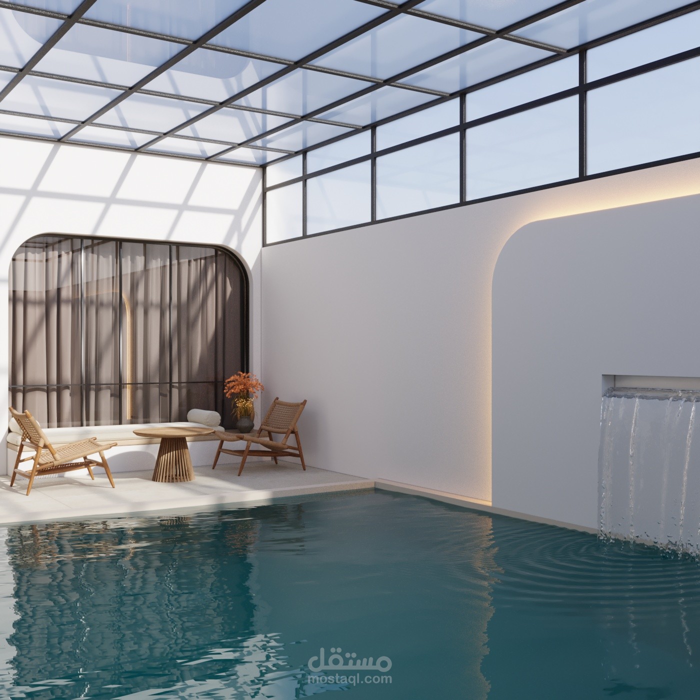 مسبح  مغلق