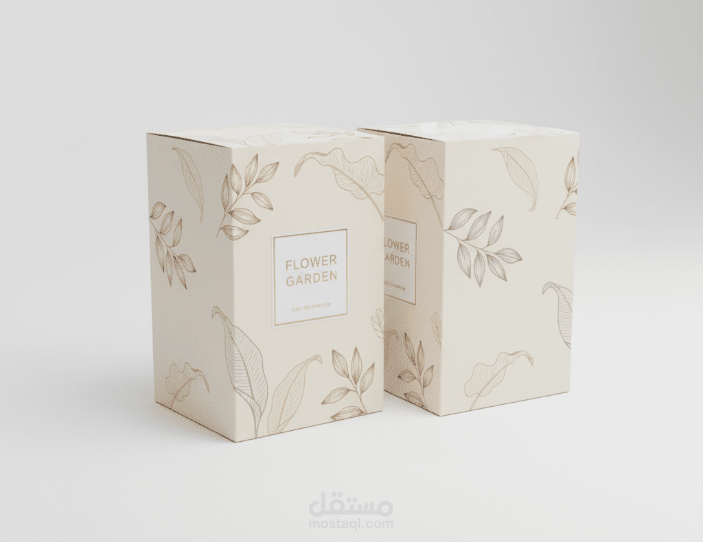 تصميم اعلان سريع ثري دي 3d لشركة flower garden