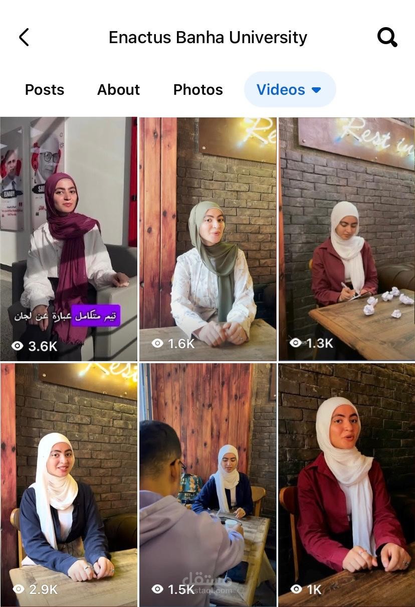 مجموعة فيديوز صورتها بنفسي مع كتابة السكريبت