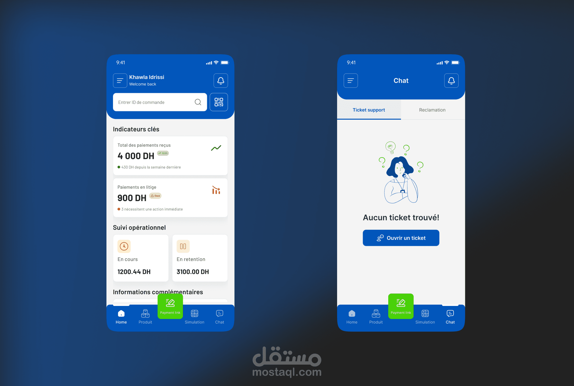 تصميم واجهات وتجربة مستخدم للـ Dashboards ولوحات التحكم لتطبيقات SaaS
