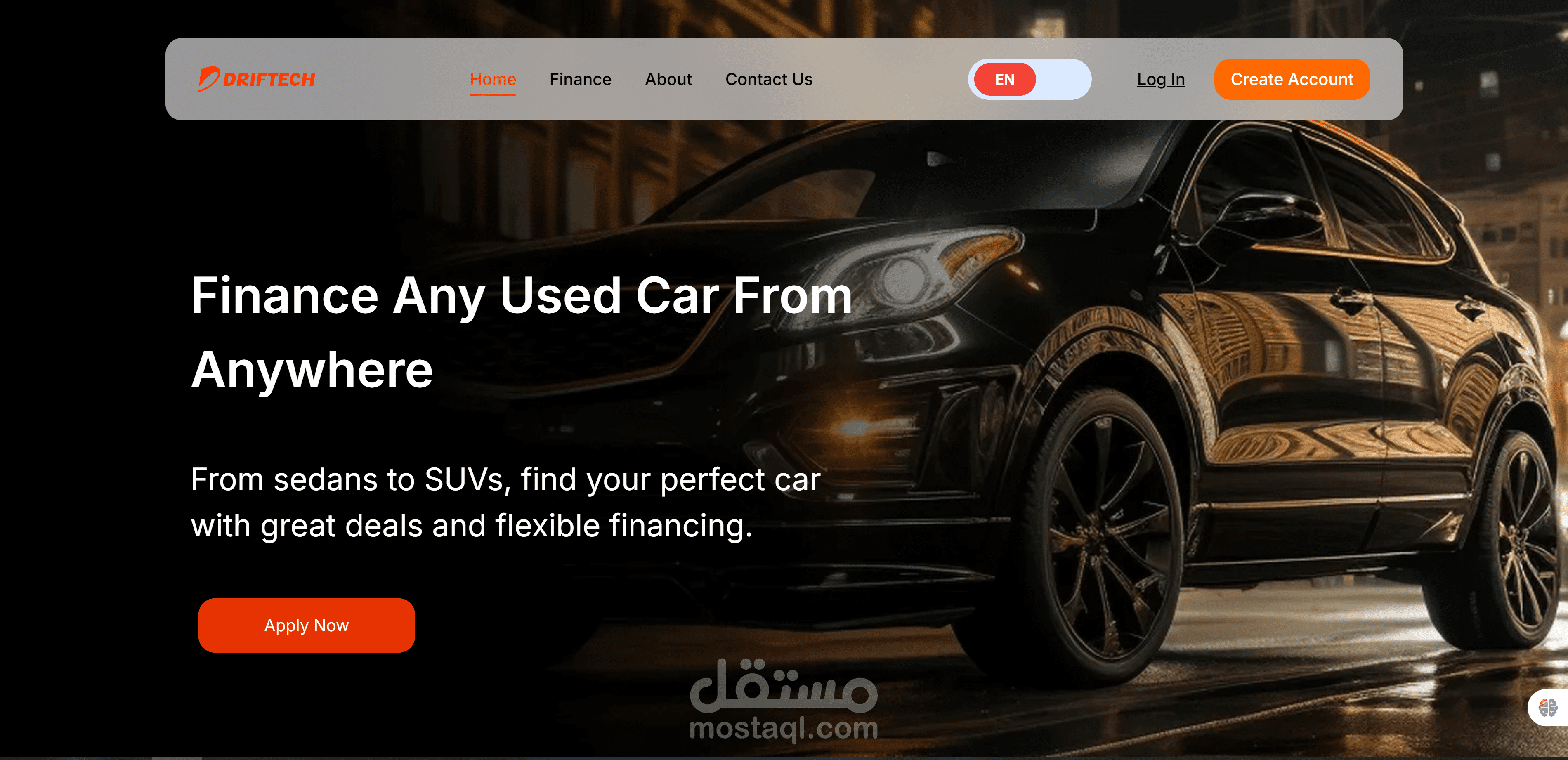 driftech هي منصة لتسهيل العثور على سيارة بافضل نظام تقسيط