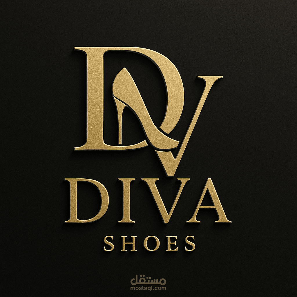 تصميم لوجو احترافي لمتجر أحذية نسائية (Diva Shoes)